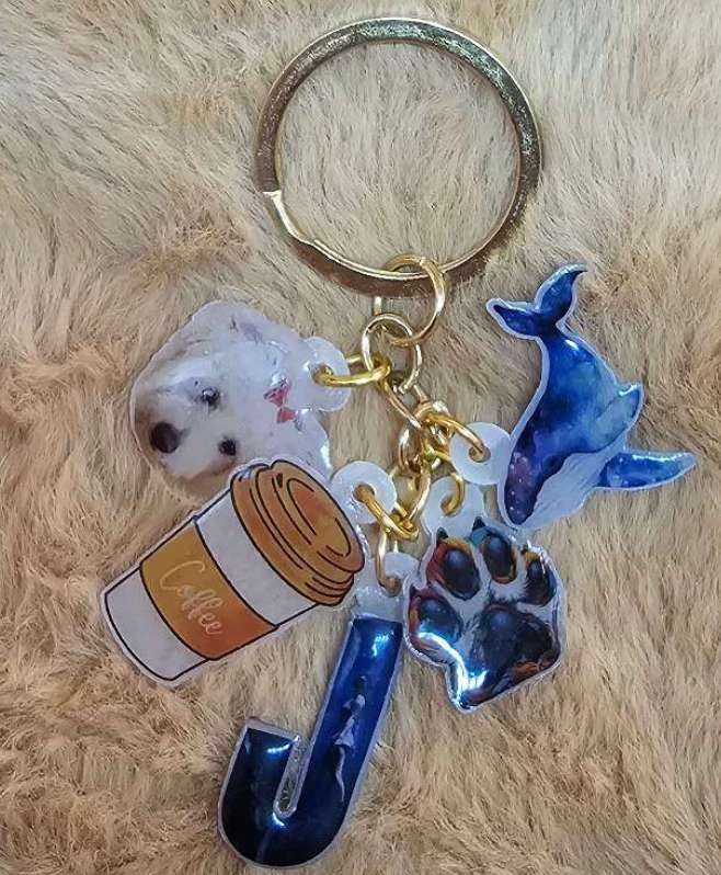 Your-story charm keyring
